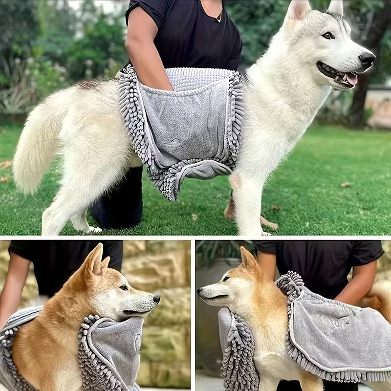 Toalla de fibra de algodón para mascotas